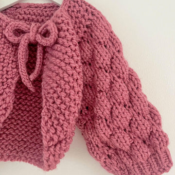Bubble Sleeve Children's Cardigan