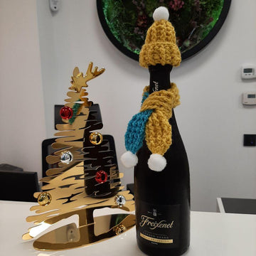 Wine Bottle Hat and Scarf
