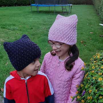 Crochet ears hat