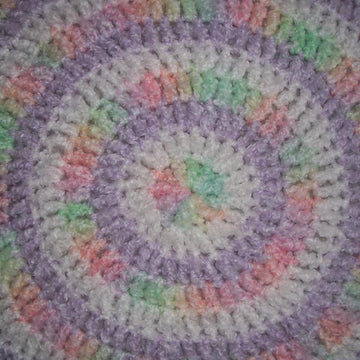 Quick Cotton Candy Swirl Baby Blanket