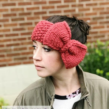 Giant Bow Ear Warmer