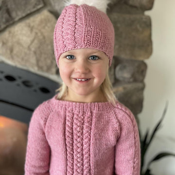 Simple Raglan Cable Sweater