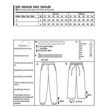 Burda Style Misses' Jogging Pant B6333 - Paper Pattern, Size 8-18