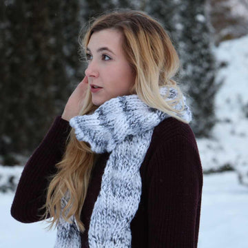 Reversible Cable Scarf