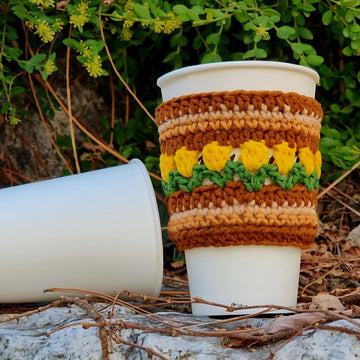 Tulips Cup cozy & Bow Bundle