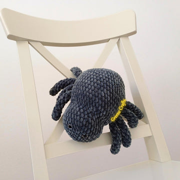 No Sew Spider Crochet Pattern for Beginners - Plush Toy for Halloween