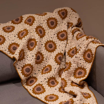 Sunburst Granny Square Blanket