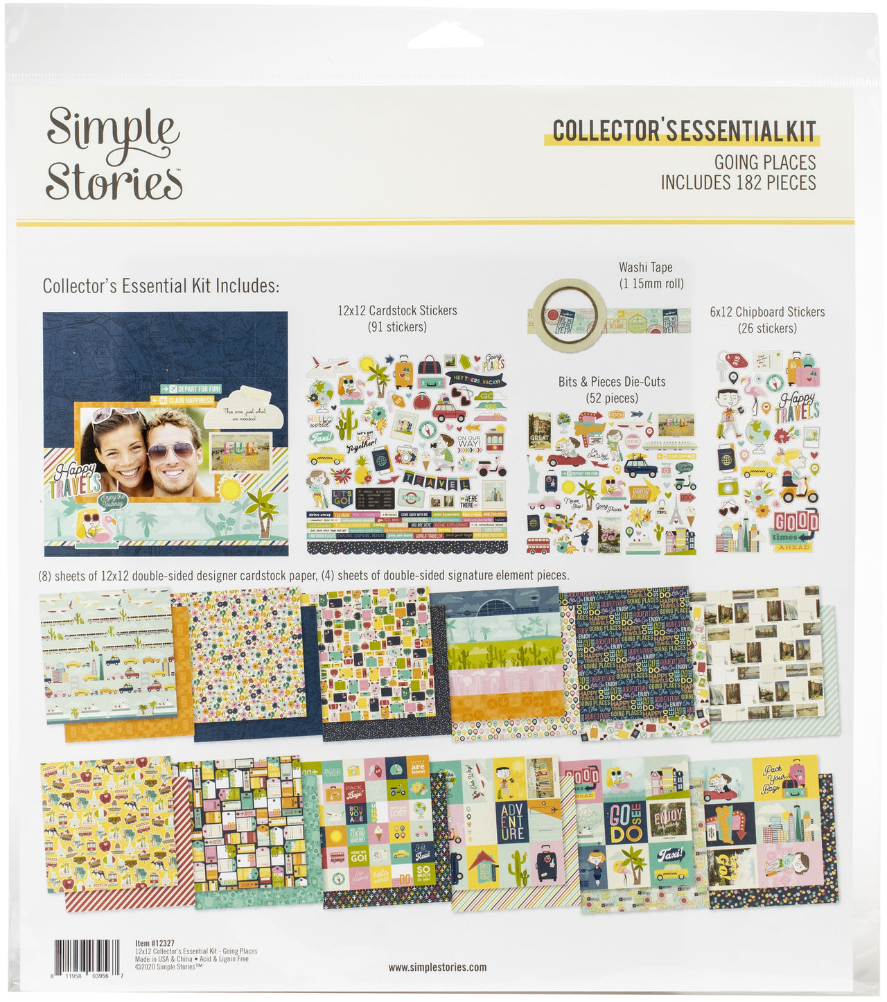 Simple Stories Collector's Essential Kit 12"X12" - Going Places