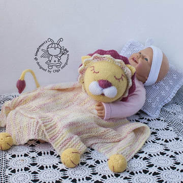 Lion Toy Baby Lace Blanket