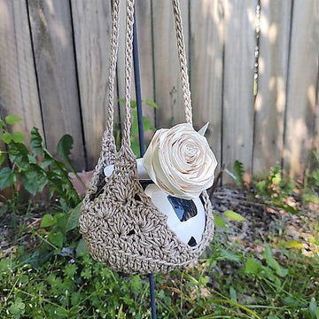 Crochet Plant Hanger Pattern Beginner Hanging Pot Holder DIY Easy Indoor Plant Holder Crochet Handmade Home Decor Pattern Macrame Style Look