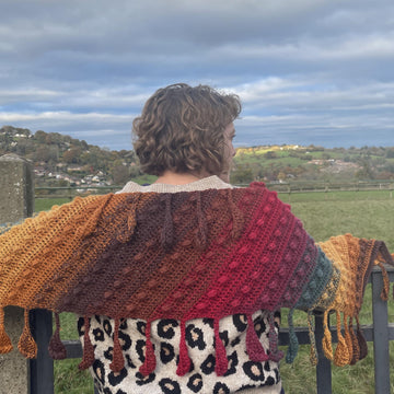 Falling Leaves scarf by Melu Crochet
