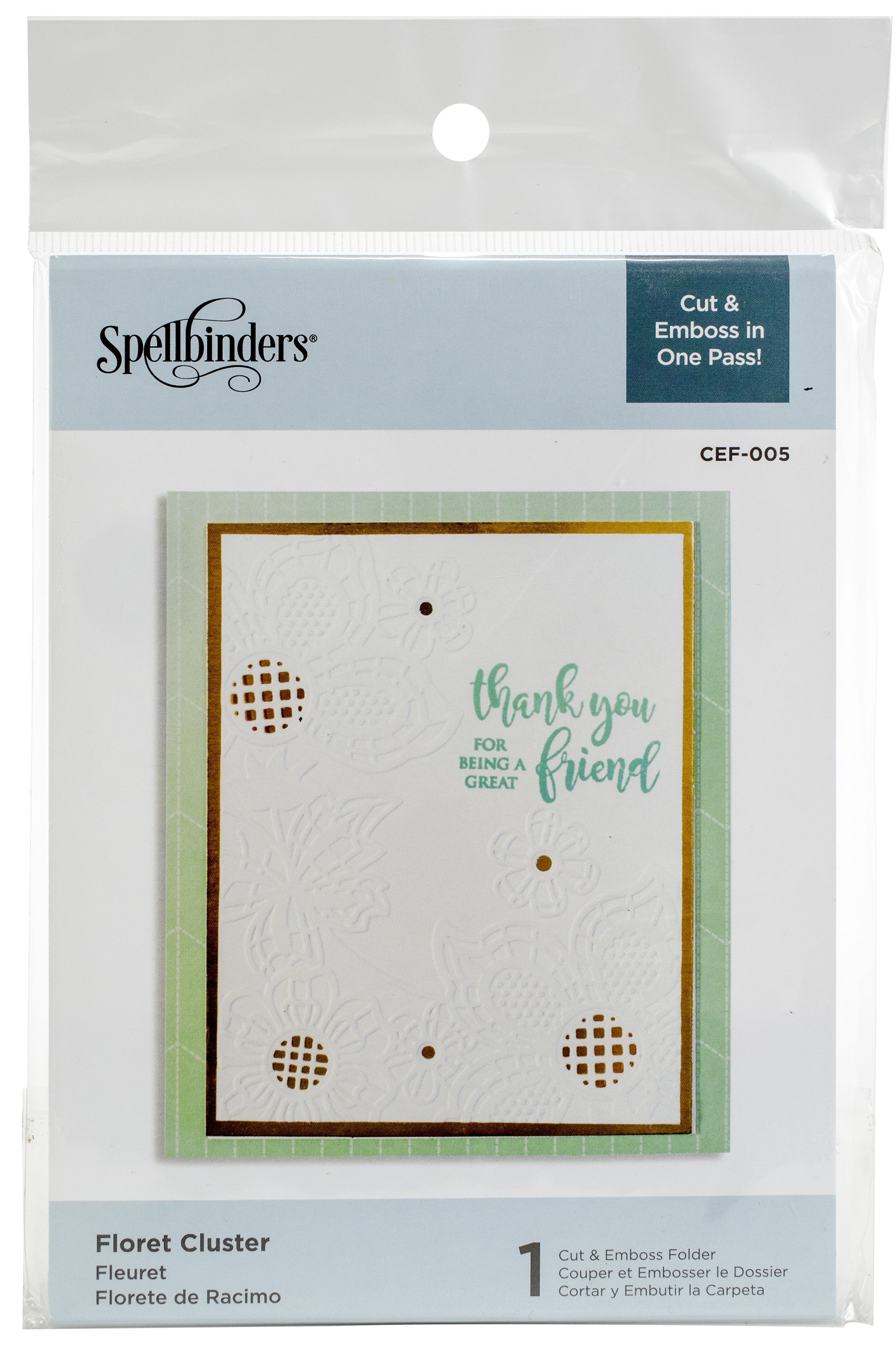 Spellbinders Cutting Embossing Folders - Floret Cluster