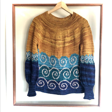Waves beach sweater