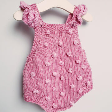 Baby DK Romper, Customisable with Bow, Frills or Bobbles