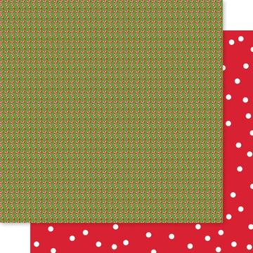 Doodlebug Santa Squad Double-Sided Cardstock 12"X12" 25/Pkg - Candy Canes