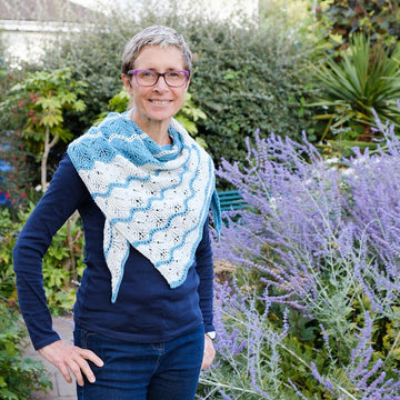 Frozen Lakes Shawl