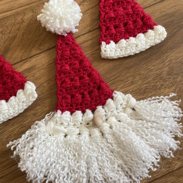 Crochet Santa Gonk Decoration