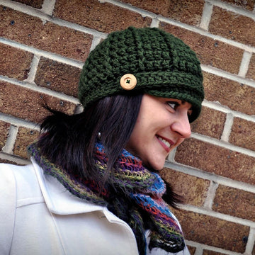 Classy Crochet Newsboy Cap