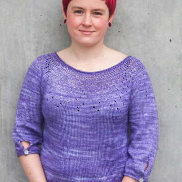 Raindrops Pullover in SweetGeorgia Merino Silk Fine - Downloadable PDF