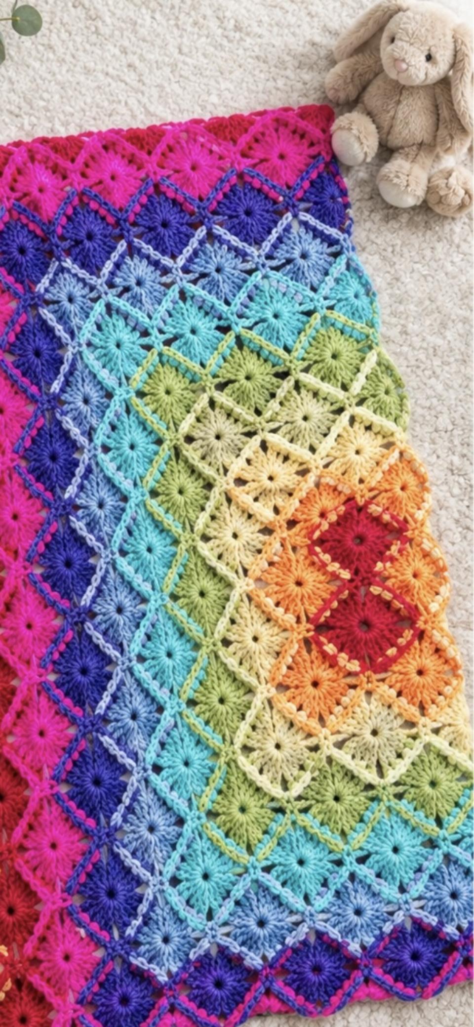 Bravarian Shell Crochet Blanket