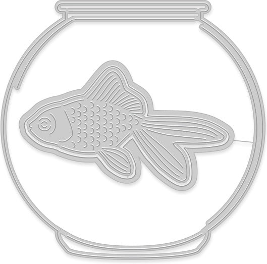 Hero Arts Paper Layering Dies - Goldfish In Bowl