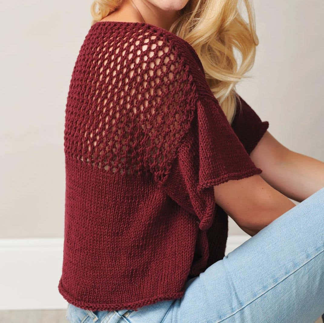 Boxy T-shirt Knitting Pattern