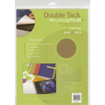 Grafix Double Tack Mounting Film - 9"X12" 3/Pkg