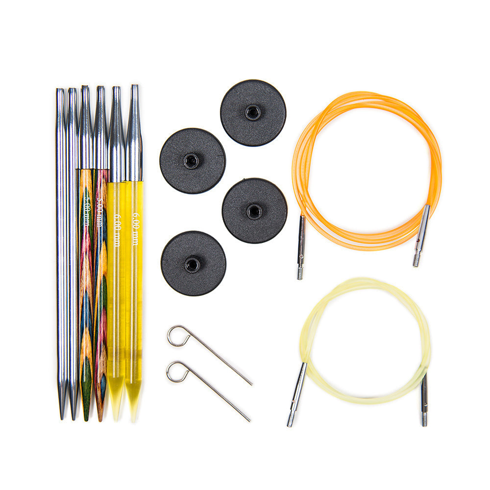KnitPro Comby Interchangeable Needle Tips Sampler Set Symfonie/Spectra/Nova