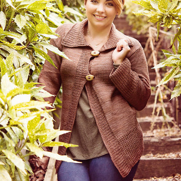 Galatea Buttoned Cardigan in SweetGeorgia Superwash Worsted - Downloadable PDF