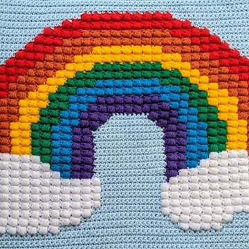 Rainbow Puff Blanket