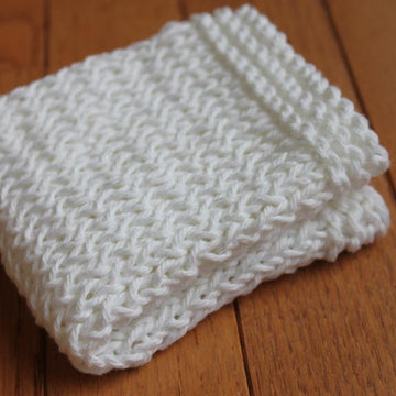 Twisted Stockinette Stitch Dishcloth