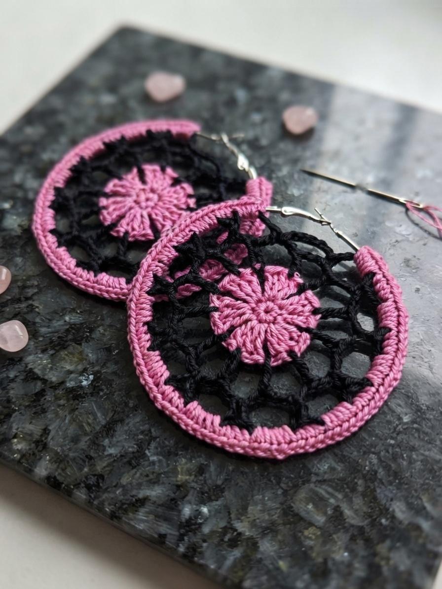 Bicolor Hoop Earrings