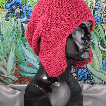 Garter Stitch Trapper Slouch Hat