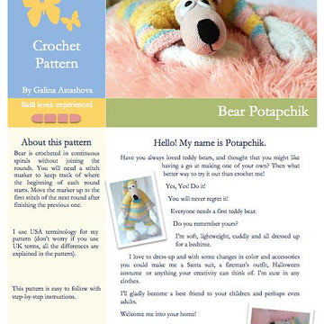012 Teddy Bear with pyjamas Ravelry