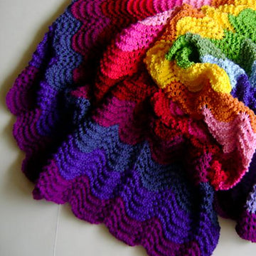 Knitting In Technicolor Waves