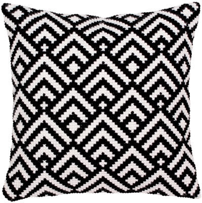 Collection D'Art Black-and-White II Cross Stitch Cushion Kit - Multi