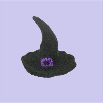 Barbie, 12" doll: witch dress, hat, cat and cloak