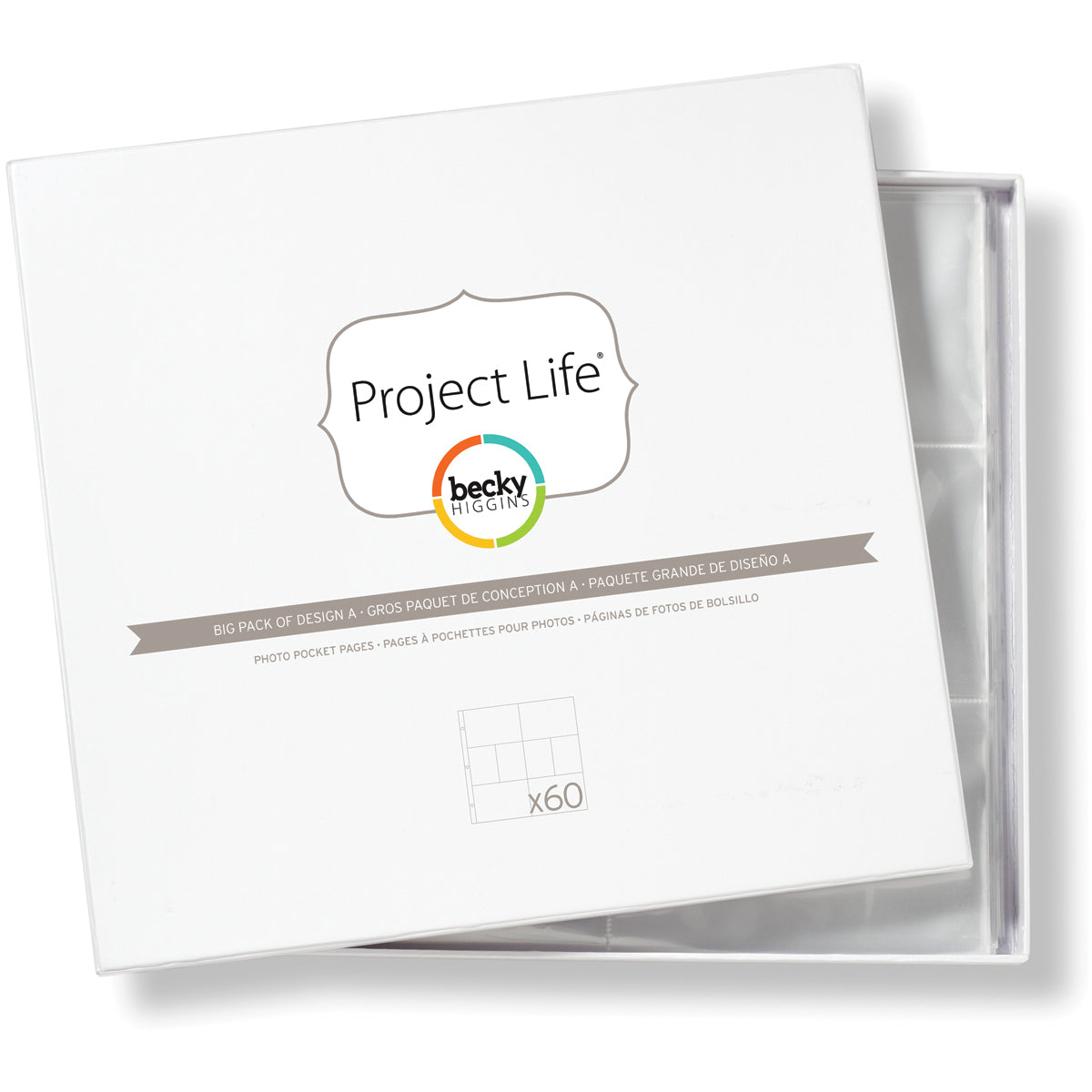 American Crafts Project Life Photo Pocket Pages 60/Pkg - Design A