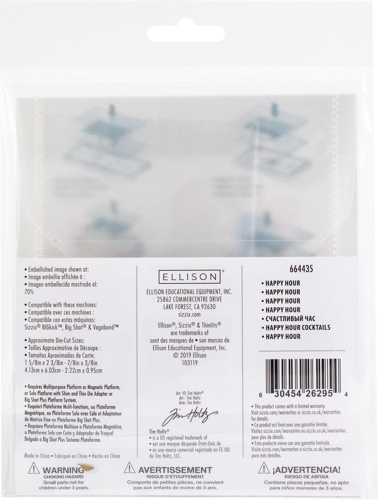 Sizzix Thinlits Dies By Tim Holtz - Happy Hour