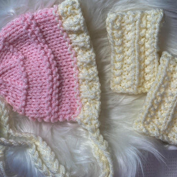 Chunky Baby Bonnet Set