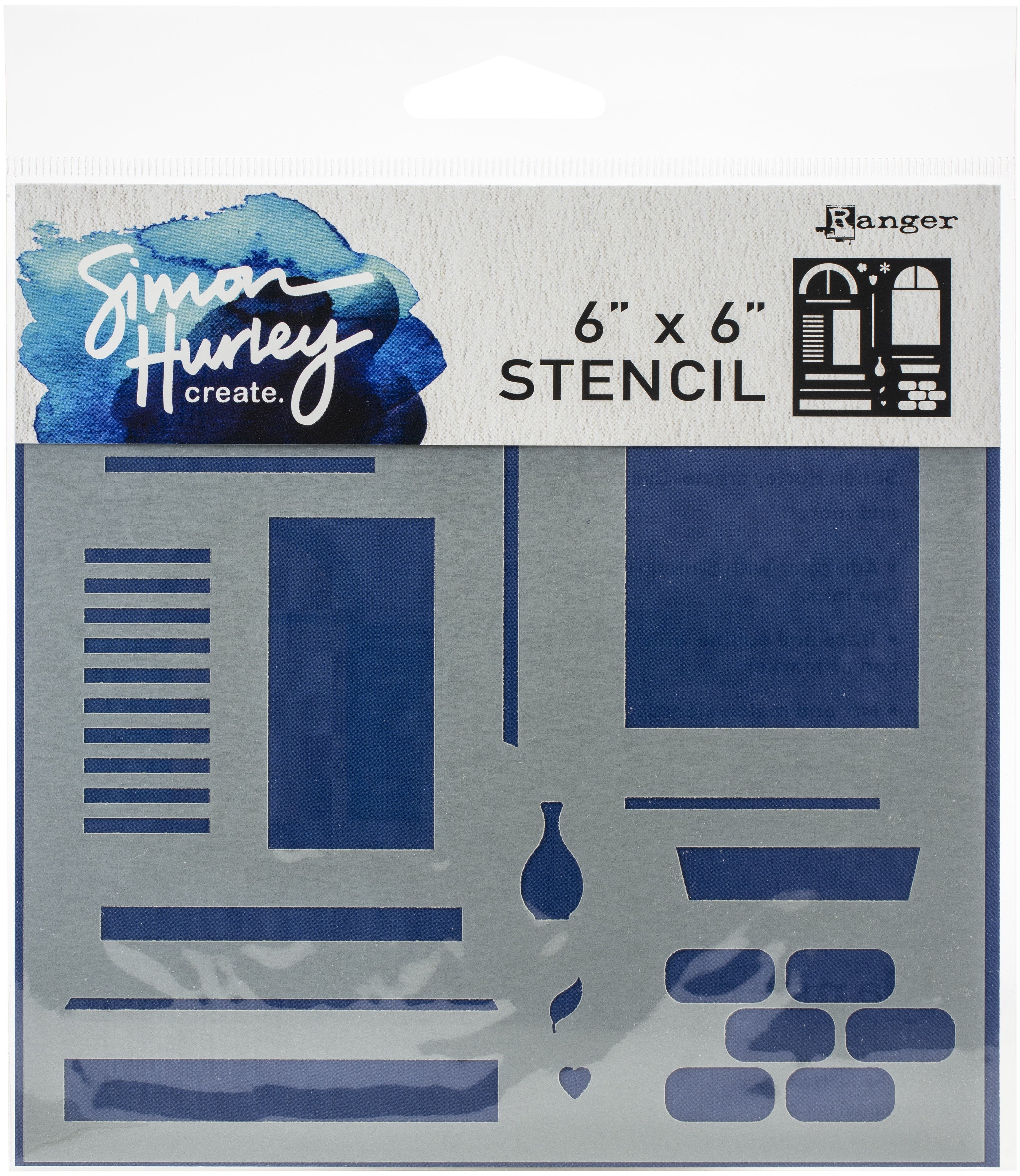 Ranger Simon Hurley create. Stencil 6"X6" - Window Maker