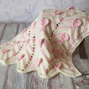 Heartbeat Chevron Afghan