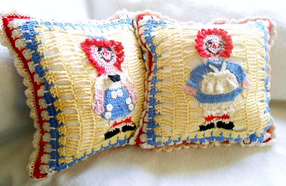 Raggedy Ann and Andy Pillow