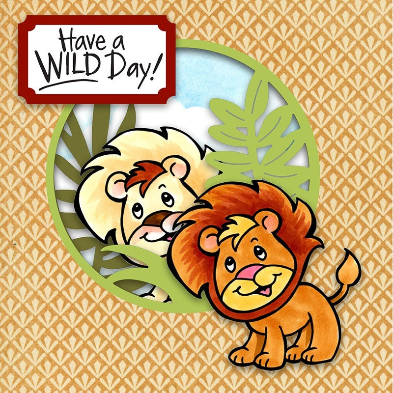 Stampendous Cling Stamp & Die Set - Lion