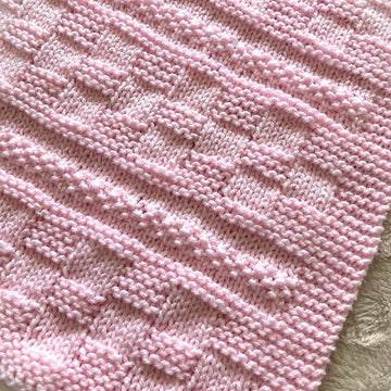Jesse Baby Blanket in Aran or Chunky