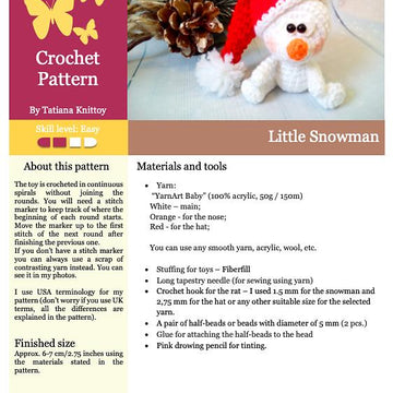 279 Little Snowman with a hat