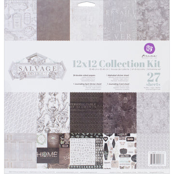 Prima Marketing Collection Kit 12"X12" - Salvage District