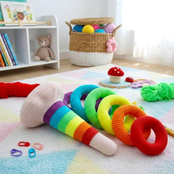 Rainbow stacking rings