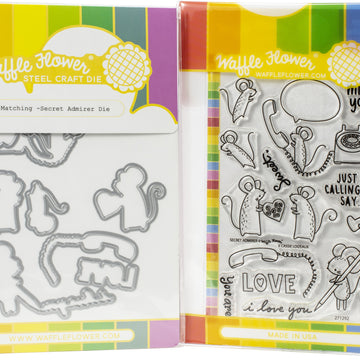Waffle Flower Crafts Waffle Flower Stamp & Die Set - Secret Admirer