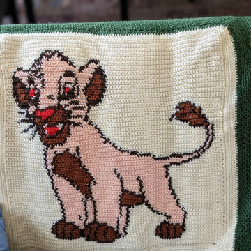 Baby Lion Crochet Graphgan